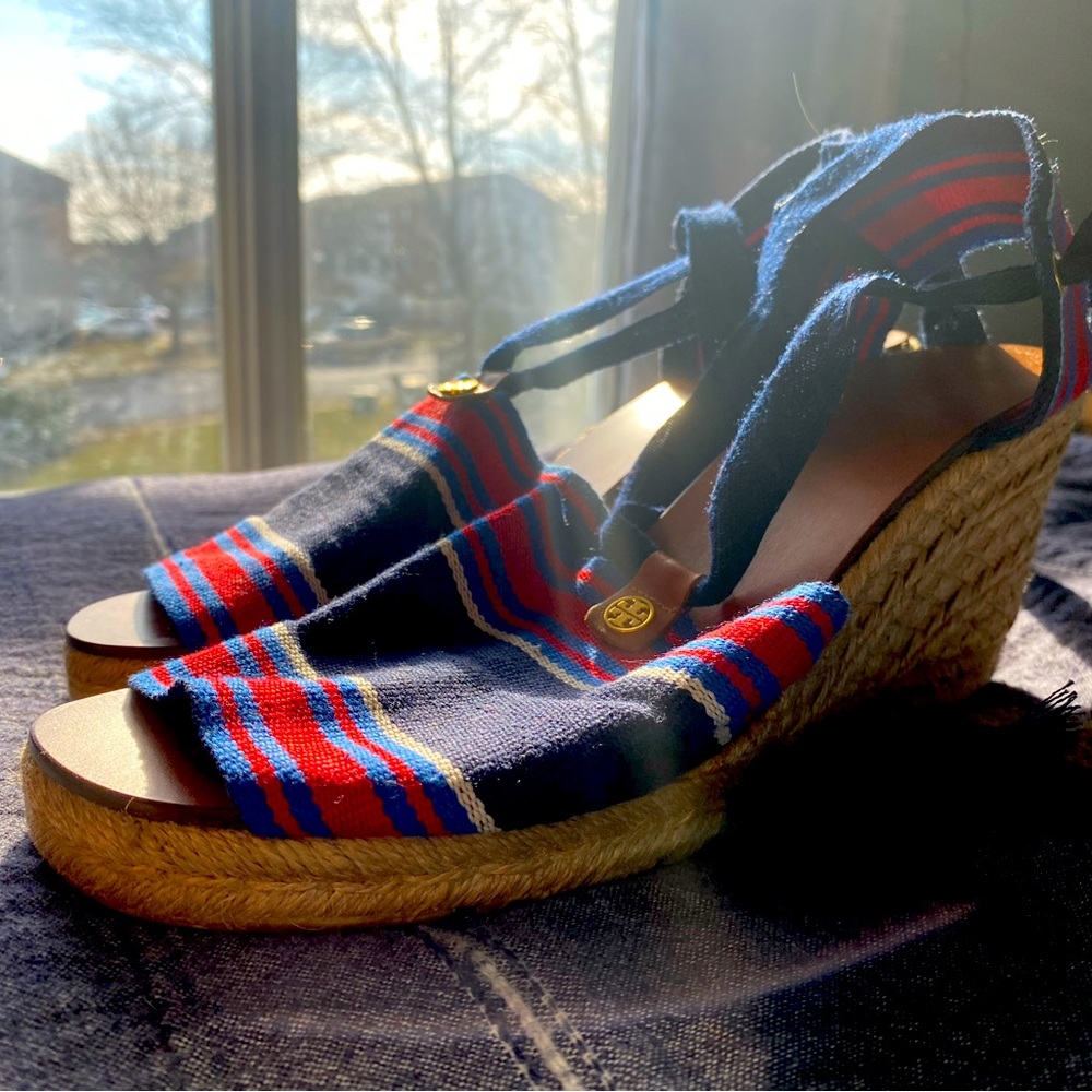 Tory Burch Striped Espadrilles